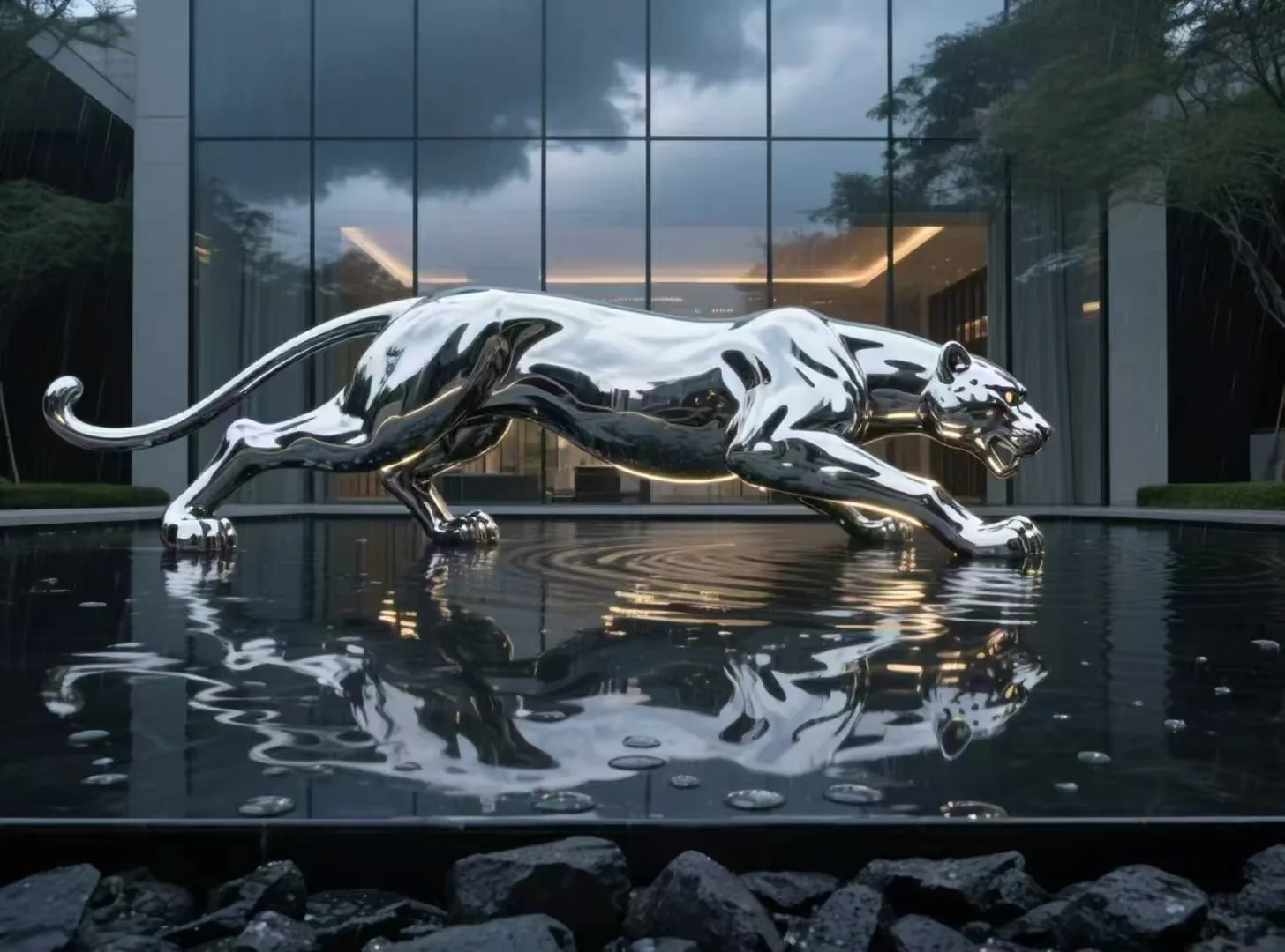 Stainless steel sculpture